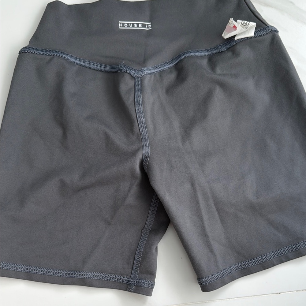 House 10 Charcoal Biker Shorts